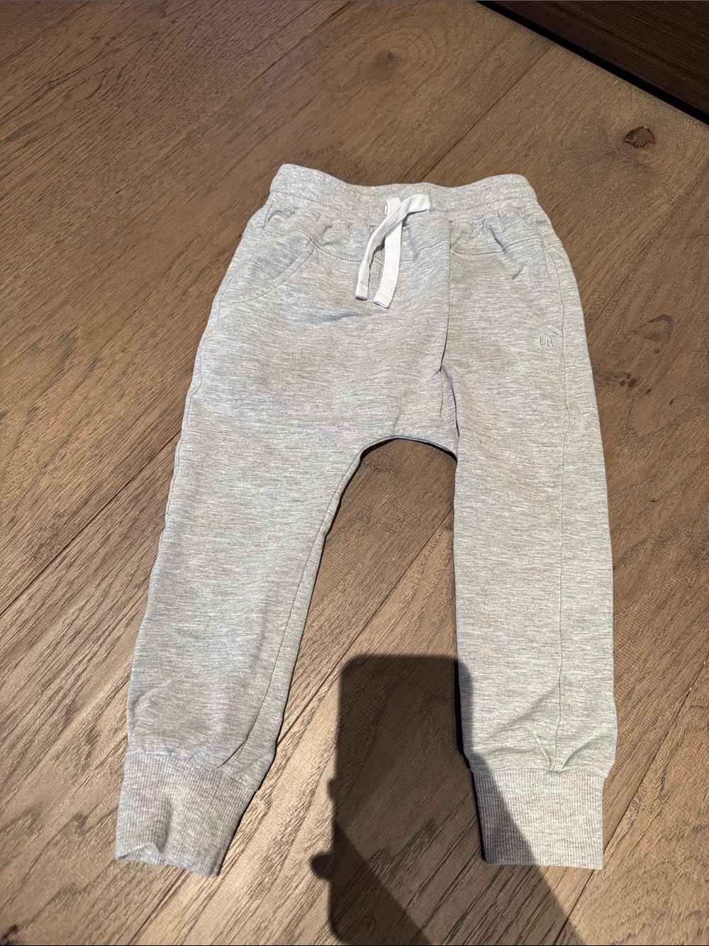 Little Bipsy Light Gray Kids Jogger Sweatpants with Drawstring